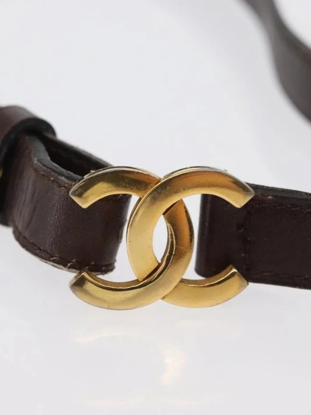 CHANEL Belt Leather 27.6